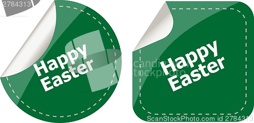 Image of Easter sign icon. Easter label tag symbol