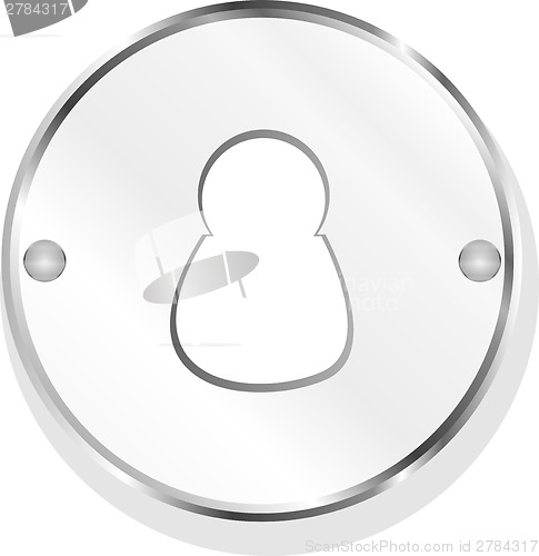 Image of Male blue signs. web icon button isolated on white