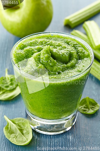 Image of glass of green smoothie