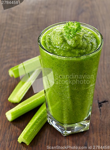 Image of glass of green smoothie