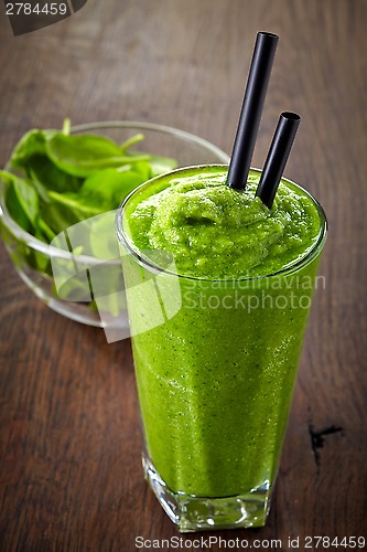 Image of glass of green smoothie