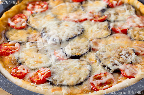 Image of Homemade aubergine pizza