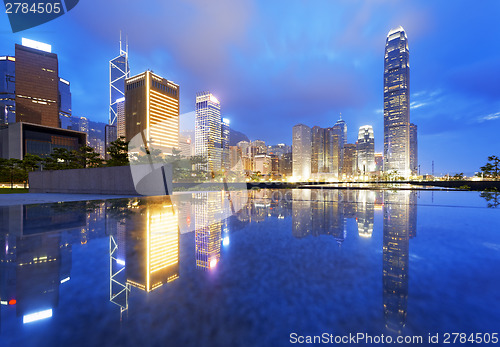 Image of Hong Kong Skylines at sunset