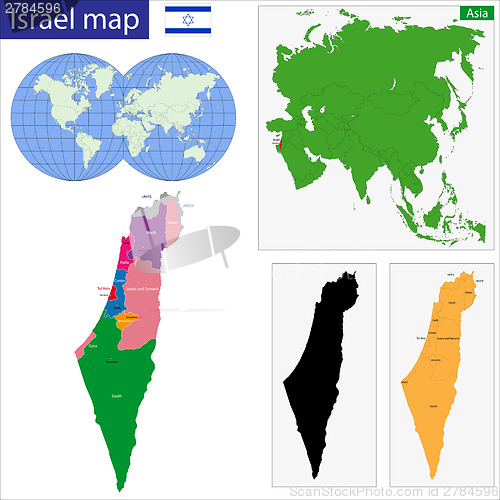 Image of Israel map