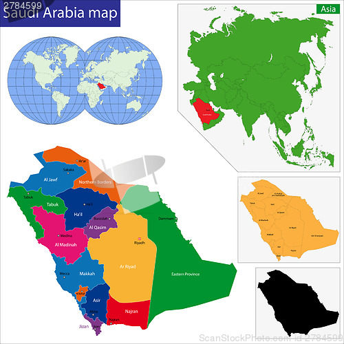 Image of Saudi Arabia map