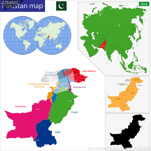 Image of Pakistan map