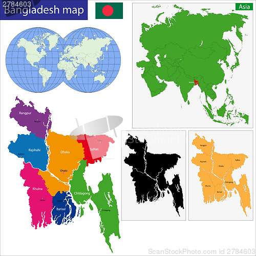 Image of Bangladesh map