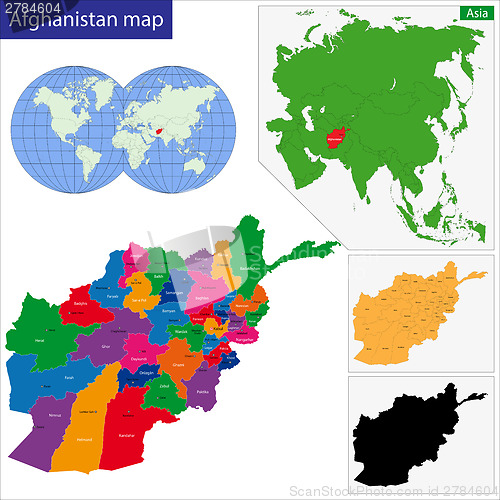 Image of Afghanistan map