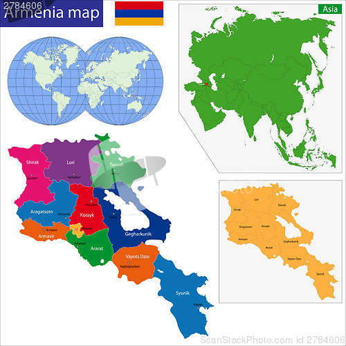 Image of Armenia map