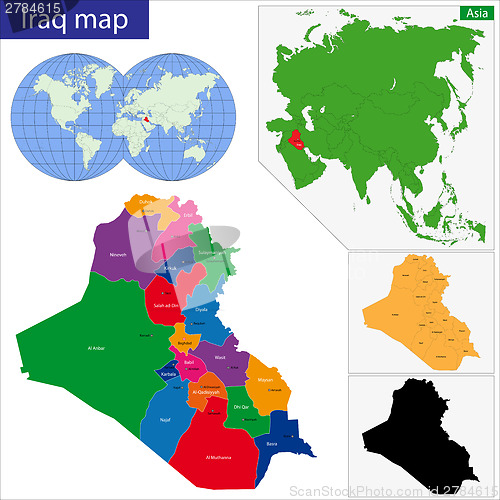 Image of Iraq map