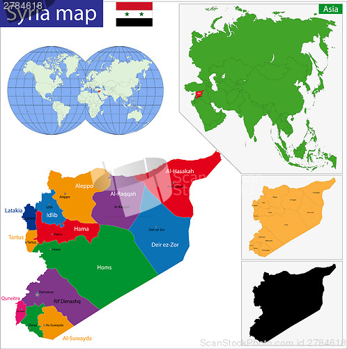 Image of Syria map