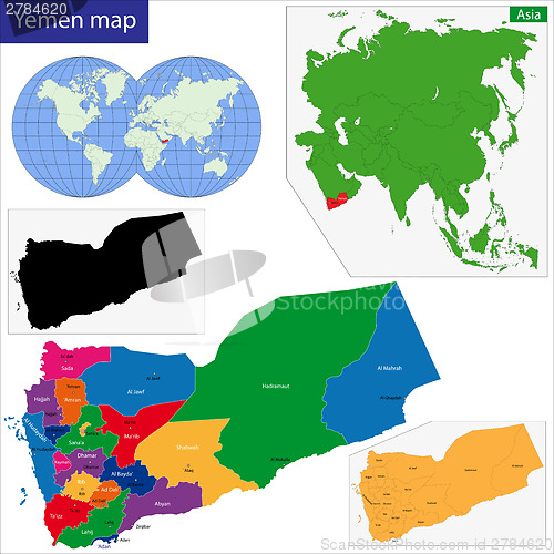 Image of Yemen map
