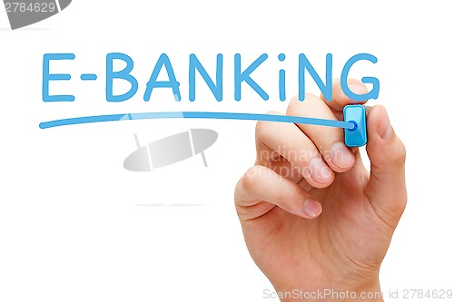 Image of E-Banking Blue Marker