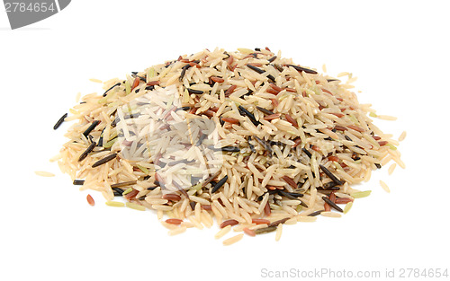 Image of Wild rice, brown basmati and red camargue grains