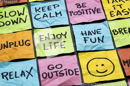 Image of relax, keep calm, enjoy life