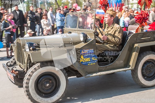 Image of Tyumen, Russia - May 9. 2008:Victory Day in Tyumen