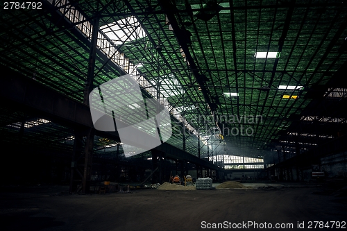 Image of Large industrial hall under construction