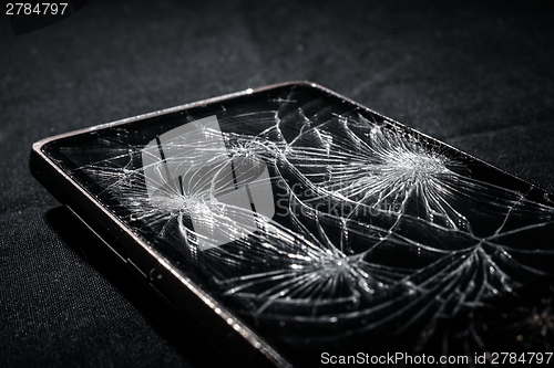 Image of Smartphone with broken screen