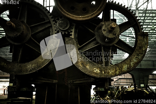 Image of Large industrial hall with cogs