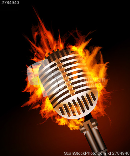 Image of Microphone in Fire