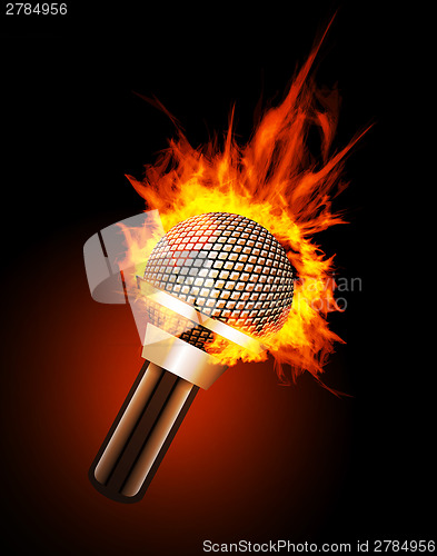 Image of Microphone in Fire