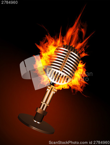 Image of Microphone in Fire