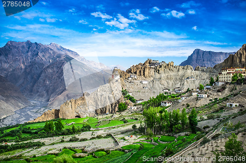 Image of Dhankar Gompa. India. Spiti Valley