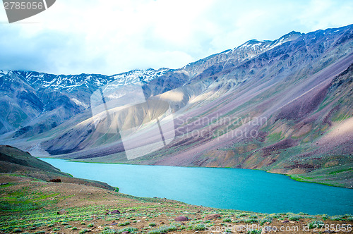 Image of lake Chandra Taal, Spiti Valley