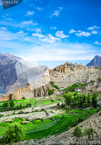 Image of Dhankar Gompa. India. Spiti Valley