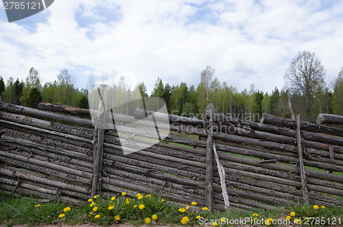 Image of Vintage wooden fence