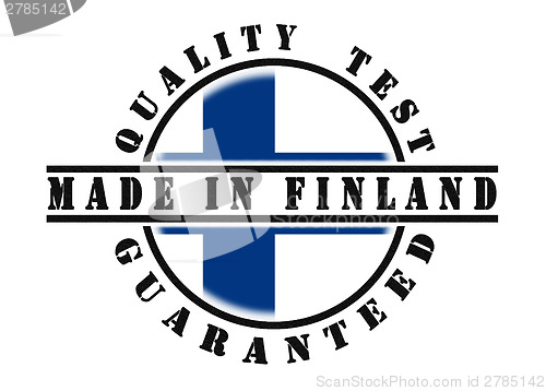 Image of Quality test guaranteed stamp 