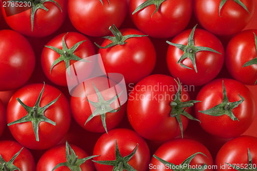 Image of red tomatoes background. top view