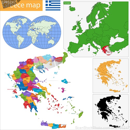 Image of Greece map