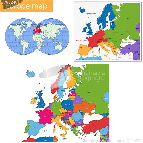 Image of Europe map