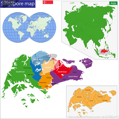 Image of Singapore map