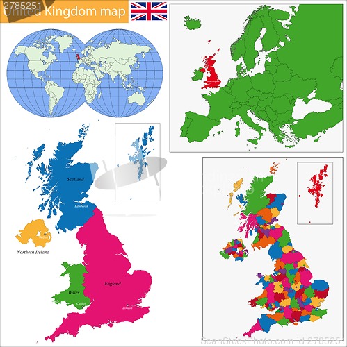 Image of United Kingdom map