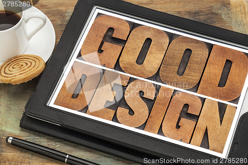Image of good design in wood type