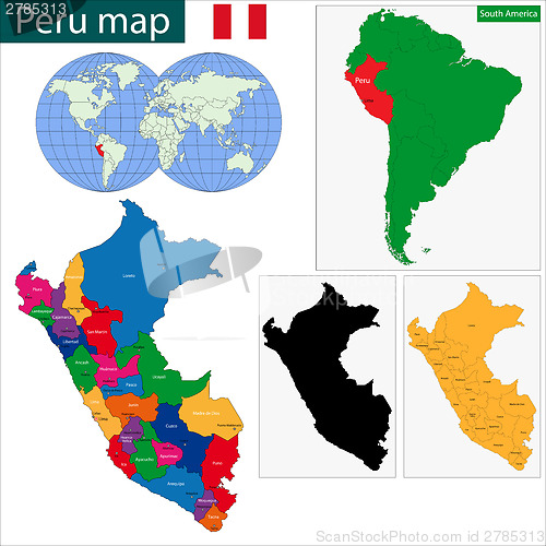 Image of Peru map