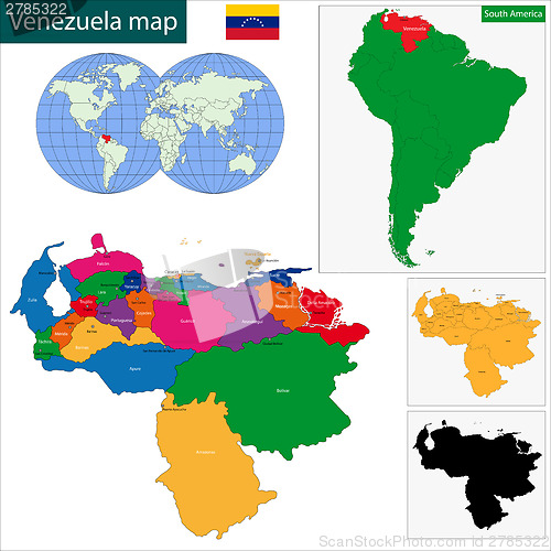 Image of Venezuela map