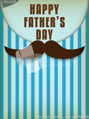 Image of Happy Father Day Mustache Love