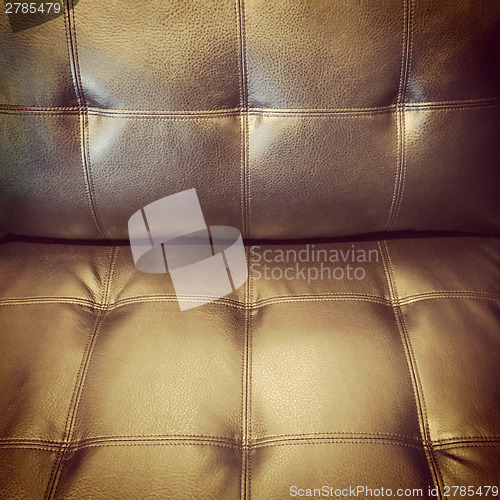 Image of Retro style leather sofa