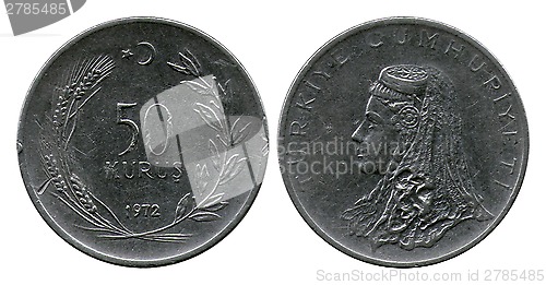 Image of fifty kurus, Turkey, 1972