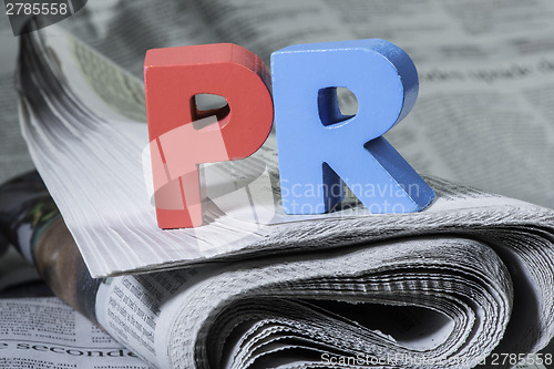 Image of Word PR on newspaper