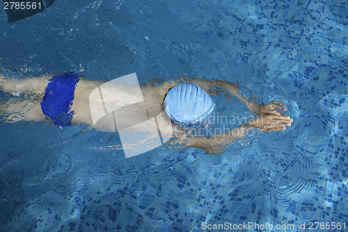 Image of Child swimmer in swimming pool