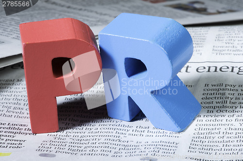 Image of Word PR on newspaper