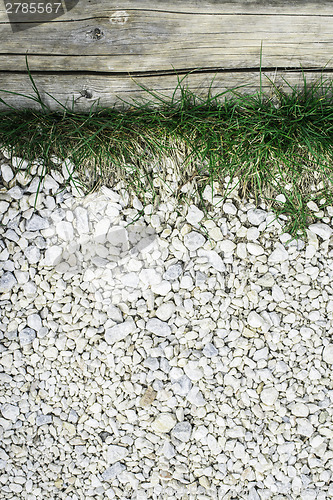 Image of Green grass and stones