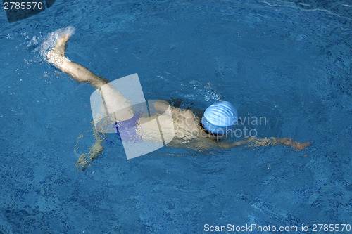 Image of Child swimmer in swimming pool