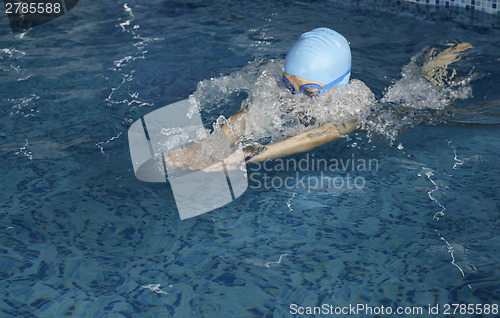 Image of Child swimmer in swimming pool