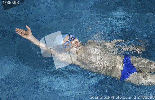 Image of Child swimmer in swimming pool