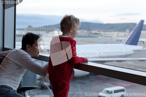 Image of family at airport